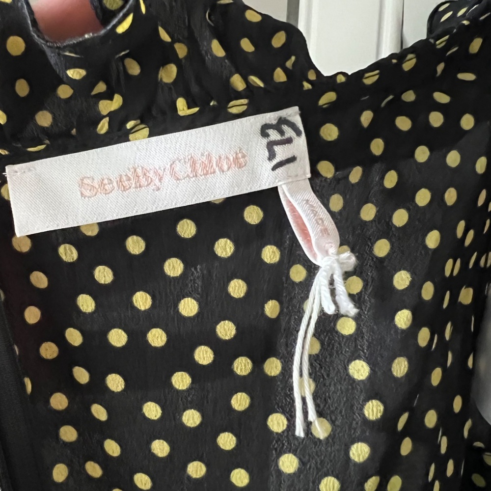 See By Chloe Ruffled Hem Dress Size 2 - Picture 6 of 9